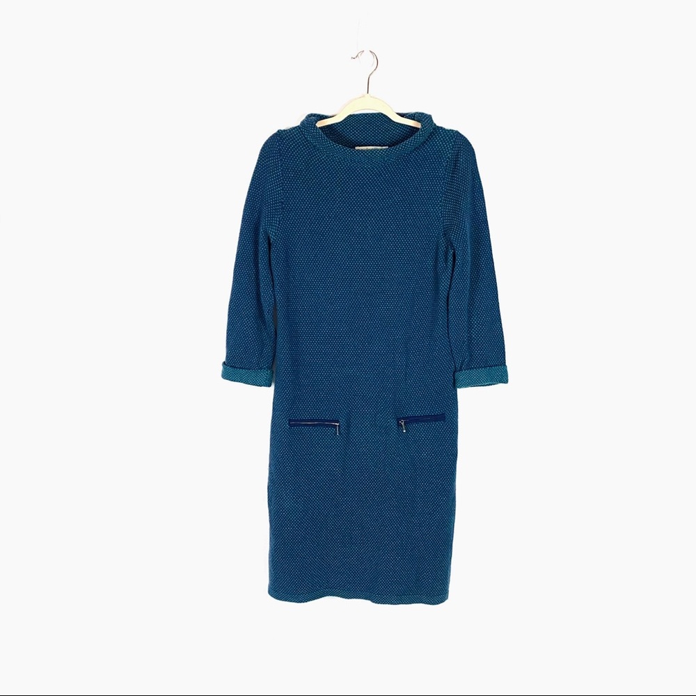 Boden Darmouth Tunic Wool Funnel Sweater Dress